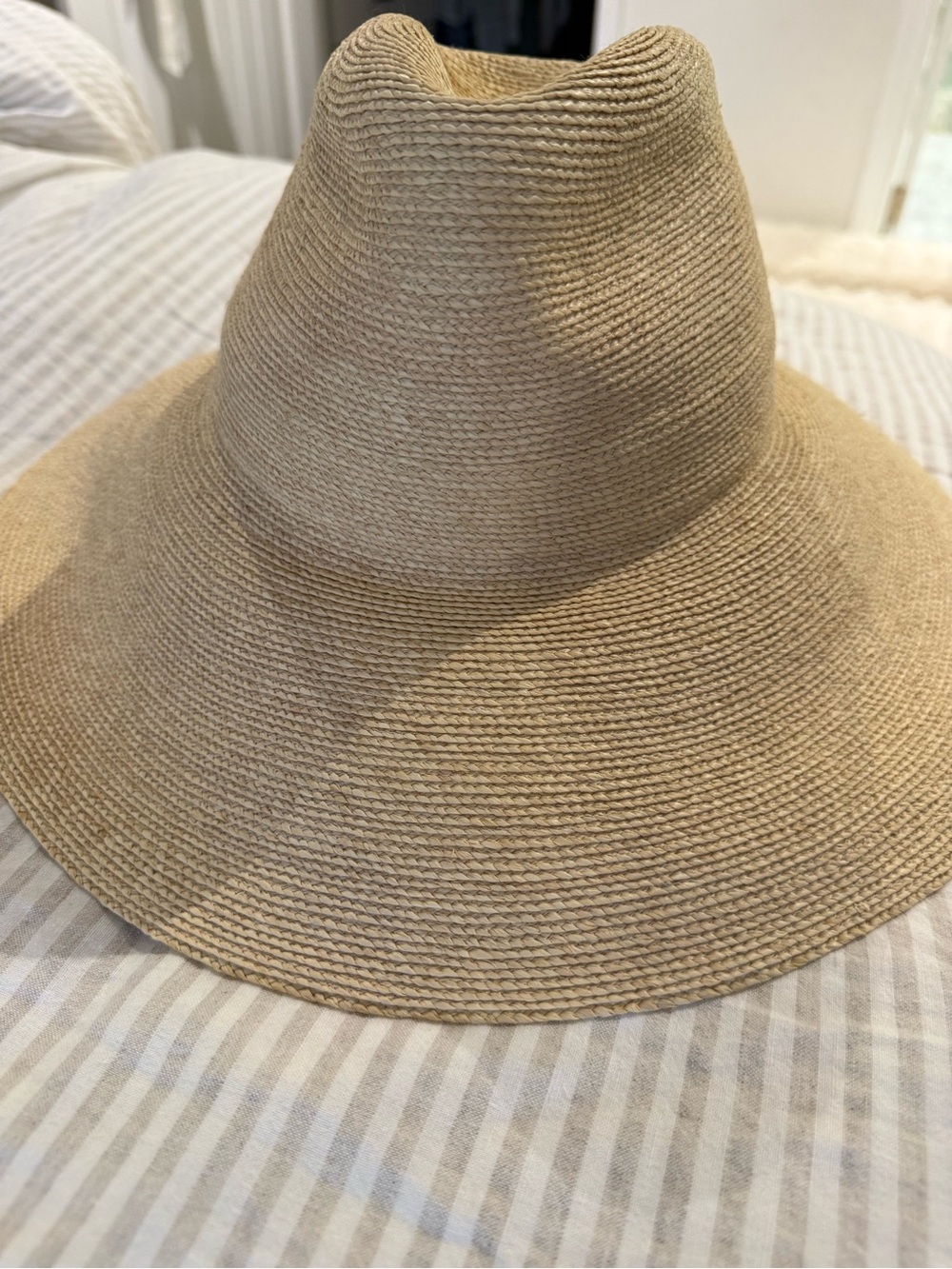 Janessa Leone Colette Raffia Hat size Medium